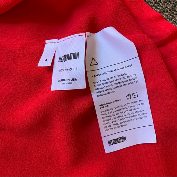 REFORMATION - Bennett dress in Pointsetta, 4 - Picture 7 of 11